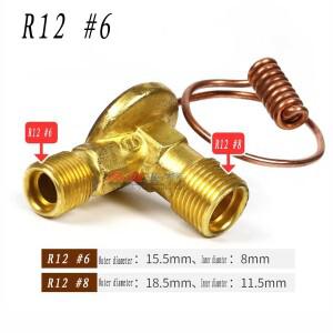 호환상품 에어컨 시스템용 A/C 확장 밸브 플레어 O 링 피팅 증발기 인터페이스 R134a R12 M16 M20