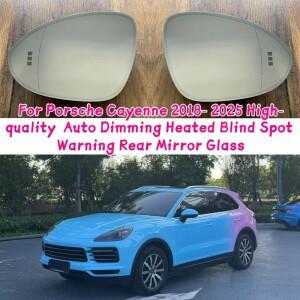 호환상품 포르쉐 카이엔 2018-2025  자동 디밍 열선 블라인드 스팟 경고 후방 미러 글라스