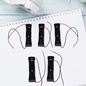 호환상품 5개 새 제품 18650 17500 배터리 3.6~4.2V 클립 홀더 박스 케이스 블랙