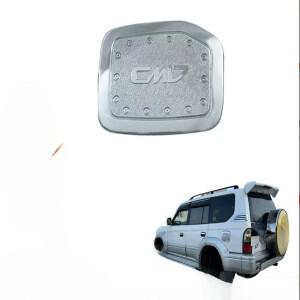 호환상품 ABS 바디 연료 탱크 커버 스티커 도요타 랜드 크루저 프라도 FJ90 용 크롬 오일 가스 1996-2002