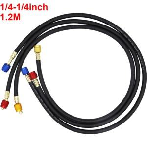 호환상품 000 1M-1/4-5/16 / 1.2M-1/4-1/4인치 자동차 고압 냉매 충전 호스 (R22 R134a 에어컨용)