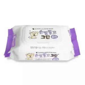 ( )손발똥꼬 크린 80매 고양이눈물 강아지눈물티슈 강아지전용물티슈 반려견물티슈