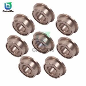 10pcs MF63ZZ 미니 소형 금속 이중 차폐 플랜지 볼 베어링 자동차 헬리콥터에 사용되는 3mm/6mm/2.5mm 방사