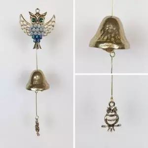 천사부엉이-1 블루 황동 현관 출입 풍경 문종 도어벨 (KYR-W5FD9D0)