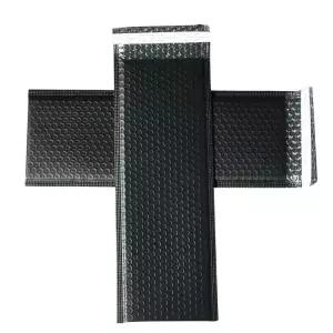 블랙 뽁뽁이에어팩 안전봉투 방수 에어포장 완충제 에어캡 100개 40x70+5 블랙