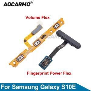 삼성 호환 갤럭시 호환 S10e 지문 전원 켜기 끄기 볼륨 업 다운 버튼 플렉스 케이블 교체 부품 용 Aocarmo