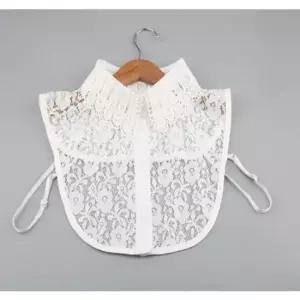 페이크 레이스 레이어드 카라 넥카라 카라 펀칭 자수 넥케이프 이너카라 레이어드카라