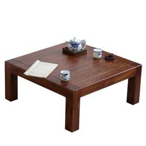 샤크팡 원목소반 좌식테이블 반상 좌탁 정사각 소형 테이블 다과상 찻상