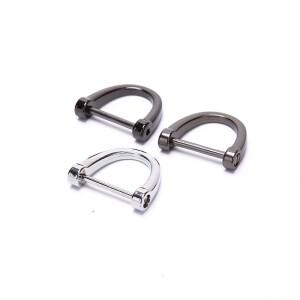 호환상품 자동차 키 체인 두꺼운 막대 클래식 D 모양 말발굽 홀더 액세서리 링 스타일링 장식 1개
