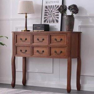 샤크팡 고재 앤틱가구 6단 고가구 서랍장 문갑 원목 엔틱 전통 약장