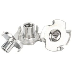 50개 M4 방부제 너트 금속 갈고리 와셔 T형 호환 자동차 캐비닛 인서트 목재