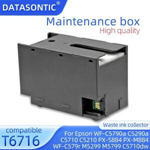 엡손 워크포스 WF-C5790a C5290a C5710 PX-S884 M5299용 새 PXMB8 T6716 유지보수 상자 폐잉크 탱크