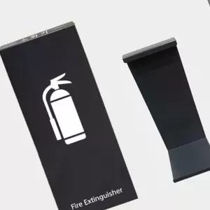 사각 스틸 소화기 거치대 다크그레이 주방 받침대 위치표시 인테리어 카페 안내판 보관함