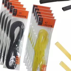 사각 긴 천연고무 생고무줄 1m 20개 고무밴드 츄리닝 탄성 점퍼 팬츠 스판 수예용 탄력