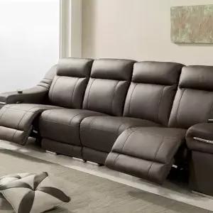 [아도라퍼니처]아도라퍼니처 프리미엄815 진동안마 리클라이너 4인 사이즈 우퍼스피커 컵홀더포함