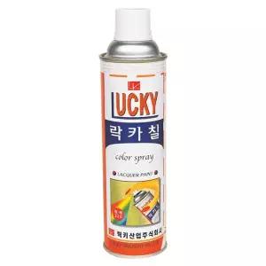 럭키산업 스프레이(락카) 황색 40EA