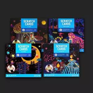 유치원 미술 학습 교구 스크래치 4종 미술교구 종합장