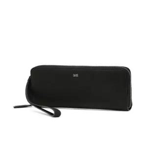 닥스 액세서리 26SS 블랙 로고장식 소가죽 핸드폰클러치백 DBHO6E763BK