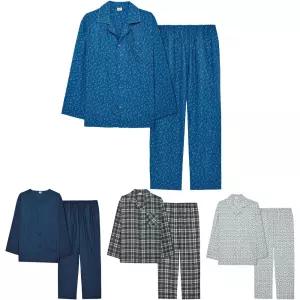 [트라이]남자 긴팔잠옷 면 100% 주자직 봄 가을 잠옷 파자마 상하 세트 아빠 선물