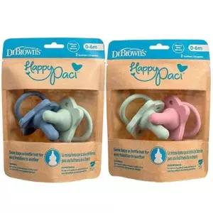 닥터브라운 해피 실리콘 노리개(2개입) 공갈젖꼭지/쪽쪽이 택1