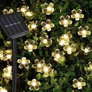 태양광 플라워 이벤트 전구 데코조명 50구 가랜드 LED WFLZE3A