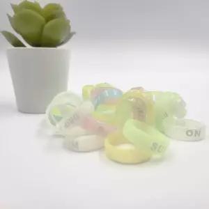 [유일] 실리콘 밴드 고무 그립 대 야광 낚시 링