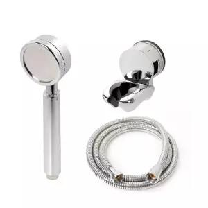 ( )리빙 샤워기 고급메탈호스 A세트 2m 수압상승 샤워헤드 거치대 행거 샤워줄 부스 걸이 욕실 호텔 부속품