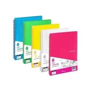 청운 352JIQ29 칼라칩 스프링화일 40매PP투명/A4 박스(30개입)