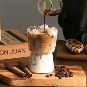 감성 내열 유리 컵 투명 홈카페 유리 컵 아이스 커피잔