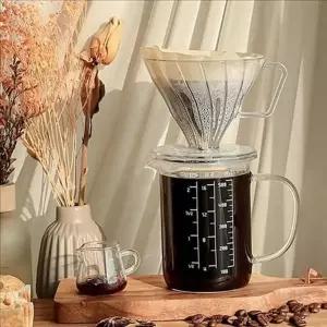 봉규산 유리 계량 컵 비커 내열 계량 컵 홈카페 주방