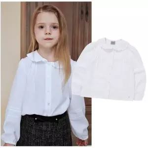 빈2 BA14BL01WT 아동 여아 화이트 프릴 카라 블라우스 초등 2026년 봄상품