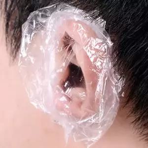 대용량 비닐 일회용 이어캡 100매 세트 JoU5+8zXF