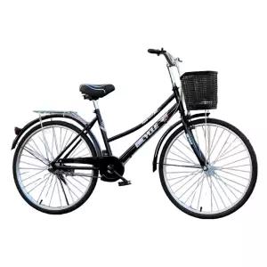 아줌마자전거 숙녀용 레트로 블랙 출퇴근 61cm 출근 여성용자전거 마실용