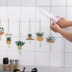 주방 욕실 방염 필름 시트지 기름때 방지 PVC 방수_24419468