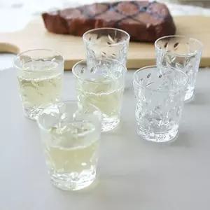 유리소주잔 고급 크리스탈 수입 소주잔 6개 세트 1P 파티 소주컵 수입소주잔