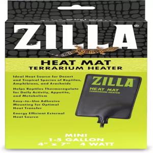 질라 히트 매트 파충류용 테라리움 히터 뱀(볼 비단뱀 옥수수 뱀) 레오파드 도마뱀 거북이 양서류 및