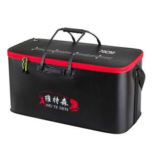 접이식 대형 살림통 블루 제외 미끼 낚시동 소품 용 낚시 70cm검정색 보관