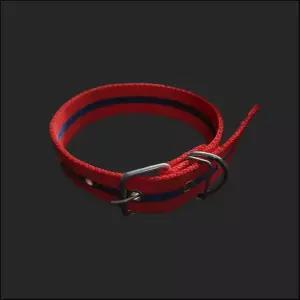 [에이치플러스몰]PP 개목줄 30mm 특대 중형 대형 러프웨어 빨강 넥밴드 진돗개 PP