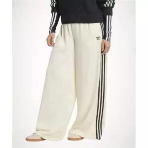 ADIDAS 새틴 와이드 레그 트랙 팬츠 - 크림화이트블랙 KD2542 1534114
