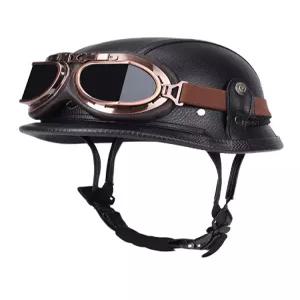 레트로 반모 오토바이헬멧 3C인증 스쿠터용 고글포함