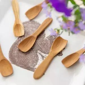 1p 미니 티스푼 티크나무 원목