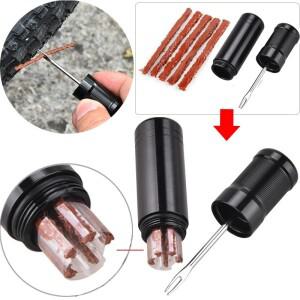 고무 스트립이있는 타이어 수리 키트 도구 자동차 트럭 바이크 오토바이 플매트 카펫 러그 구멍에 튜브리스