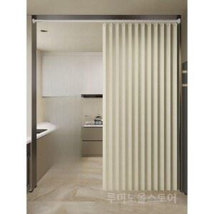 샤크팡 거실 가림막 자바라 칸막이커튼 파티션 도어 무타공 칸막이