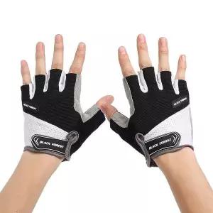 [골드스마일]산악자전거 자전거 라이딩 반장갑 MTB 쿠션 XL 블랙