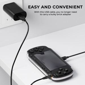 호환 PSP 1000 충전기호환  미니 5핀 2 in 1 USB 충전 케이블 3.9ft/1.2m 데이터 코드 PS3 컨트롤러용