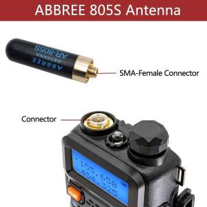 미니 무전기 안테나 AR-805S SMA-암 듀얼 밴드 고이득 바오펑 -888S UV-5R UV-21 PRO 햄 라디오용