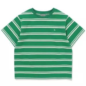 빈1 BA13TS04GN 그린 스트라이프 반소매 티셔츠
