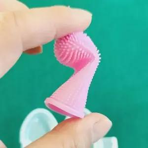 bns 강아지 고양이 실리콘 칫솔 반려동물 손가락 브러쉬 MM-50001 핑거칫솔 강아지칫솔