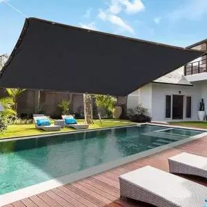 세이드 차광막 블랙 6m X 10m 루프탑 옥상 천막 햇빛가림막