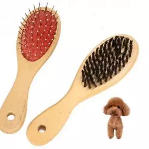 이중 고양이 개 털 빗